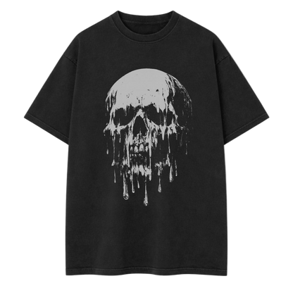 Melting Skull T Shirt