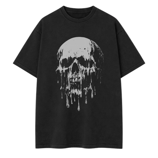 Melting Skull T Shirt