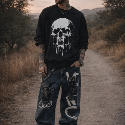 Melting Skull Sweatshirt