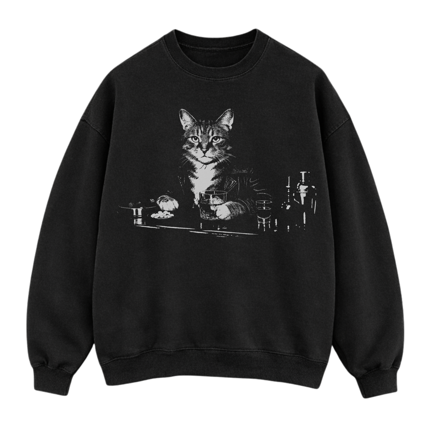 Bartender Cat Sweatshirt