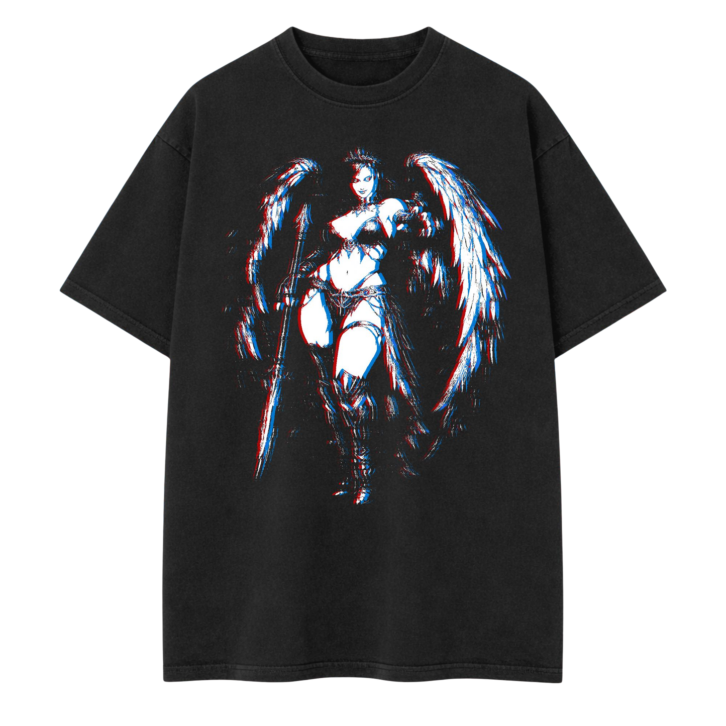 Glitch Gothic Angel T-Shirt